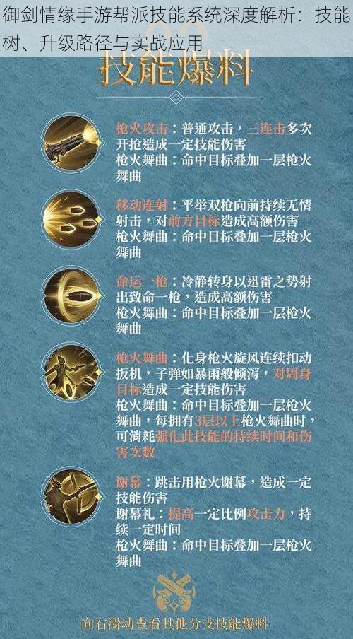 御剑情缘手游帮派技能系统深度解析:技能树、升级路径与实战应用