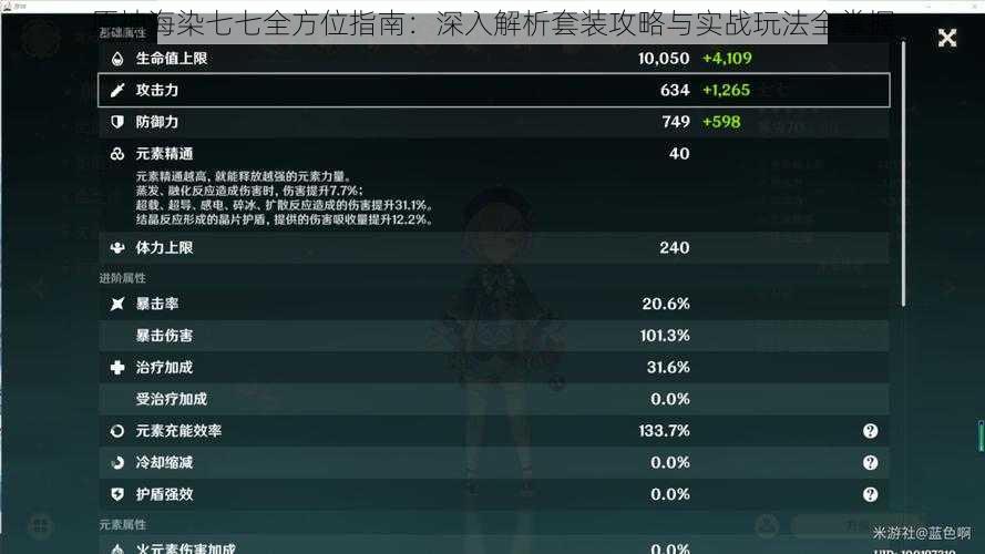 原神海染七七全方位指南:深入解析套装攻略与实战玩法全掌握